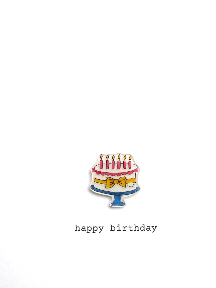 birthday card - birthday cake - Folksy
