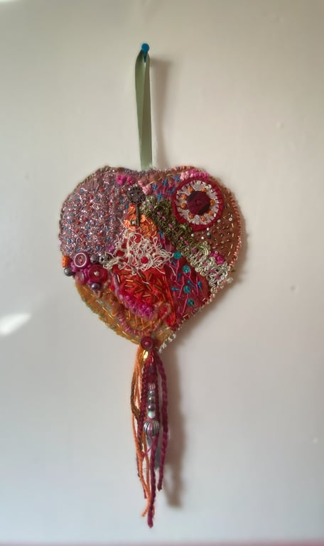 Stitched Heart Boho Inspired 