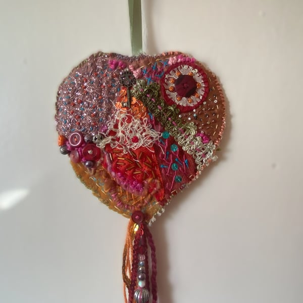 Stitched Heart Boho Inspired 