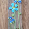 Fused Glass Flower Sun Catcher