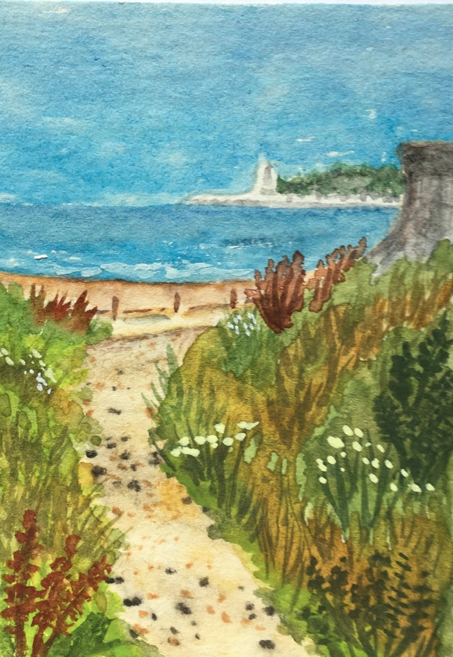 ACEO Summer beach 