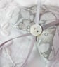 SET OF 3 LAVENDER BAGS - HEART SHAPED, HAND EMBROIDERED, WILLIAM MORRIS - Image 3