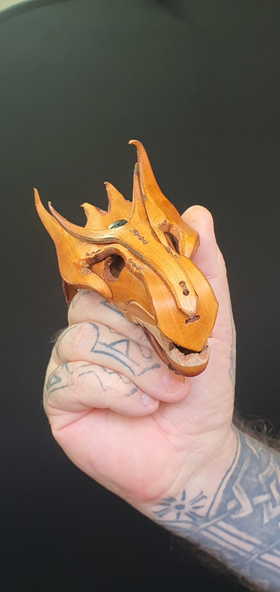Large Dragon head finger puppet.