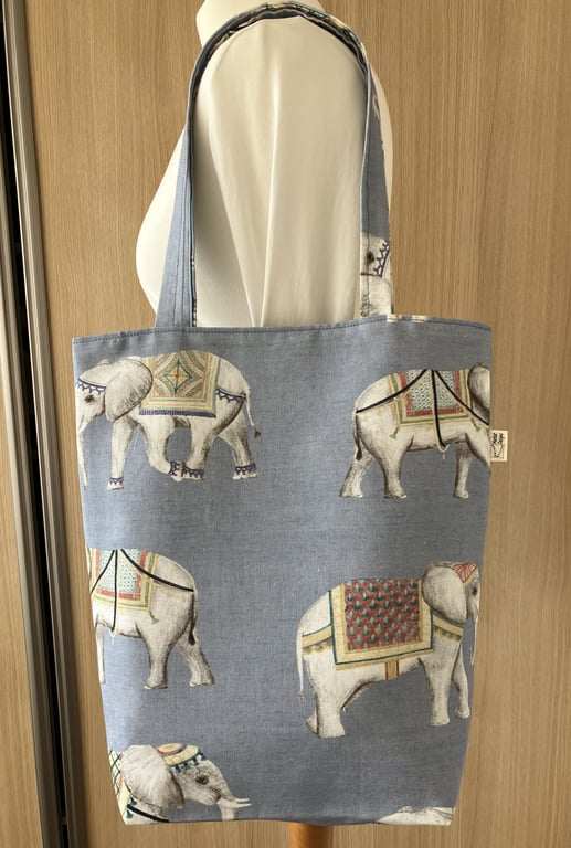 Elephant Tote Bag, Handmade in the UK