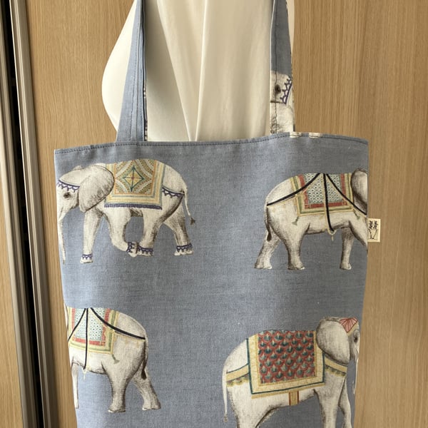 Elephant Tote Bag, Handmade in the UK