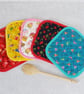 Pot holder, pan holder, quilted, red apples - Image 7