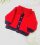 Knitted Chunky Jacket with a Collar for a Child, Child's Jacket, Winter Jacket - Image 1