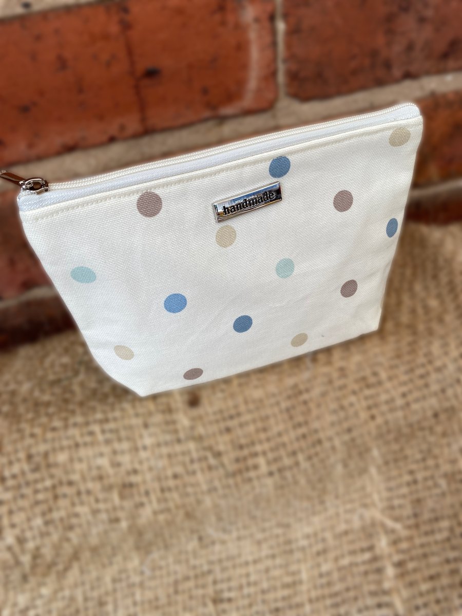 Multicolour Polka Dot Zip Pouch