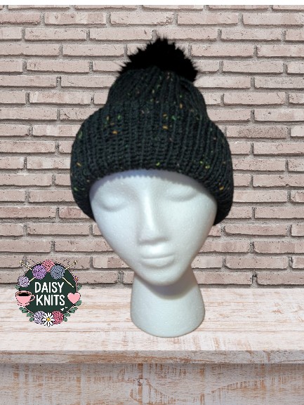 Women's hand knitted hat, Ladies Beanie Hat, beanie