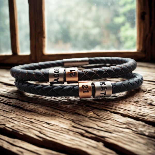 Personalised 21st Birthday Bracelet  - Son Brother Grandson Nephew Him Her