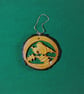 Christmas Tree Decoration - Set of 3 (Nativity Scene, Robin, & Christmas Tree) - Image 3