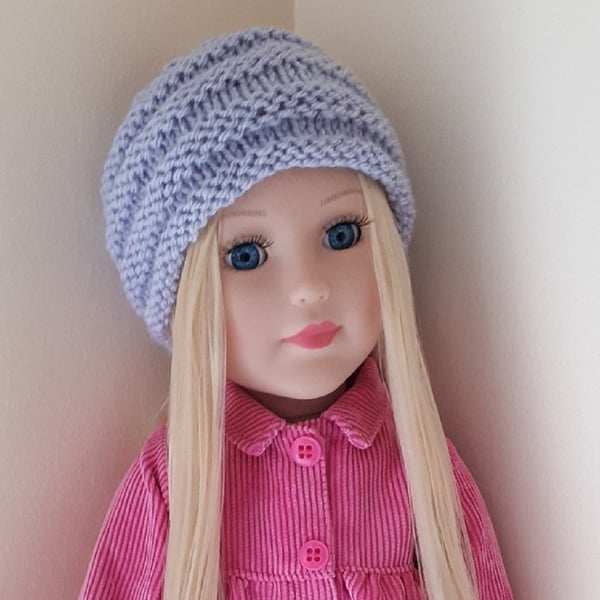 KNITTING PATTERN PDF Parma Violet Hat for Doll