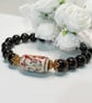 Gold Sheen Obsidian Bracelet