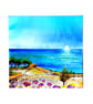 Watercolour Original  Painting Of A Sandy Hiking Trail in the Countryside - Image 7