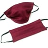 Reusable Face Covering, Washable Burgundy Face Mask