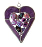 Heart Suncatcher Stained Glass Purple Abstract 024 - Image 8