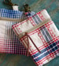 Small Coin Purse with Key Ring – Vintage Fabric Zipper Pouch Key Chain Snap Hook - Image 2