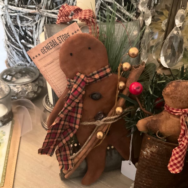 Gingerbread Man on a Vintage Grater