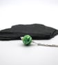 green swirl lampwork glass pendant necklace - Image 3
