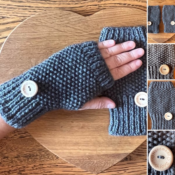 Luxury Wool Fingerless Mitt’s