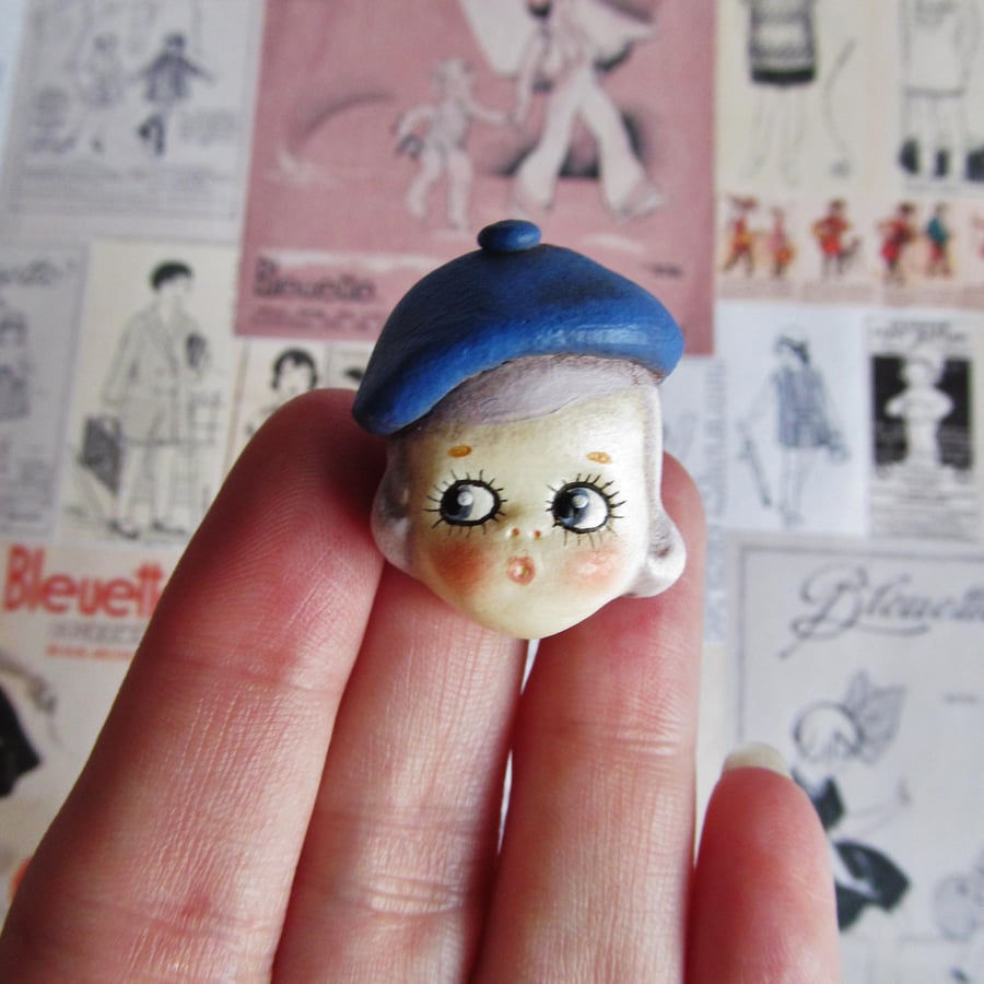 Dottie Dollie Pin Brooch Betty Peek a Boo