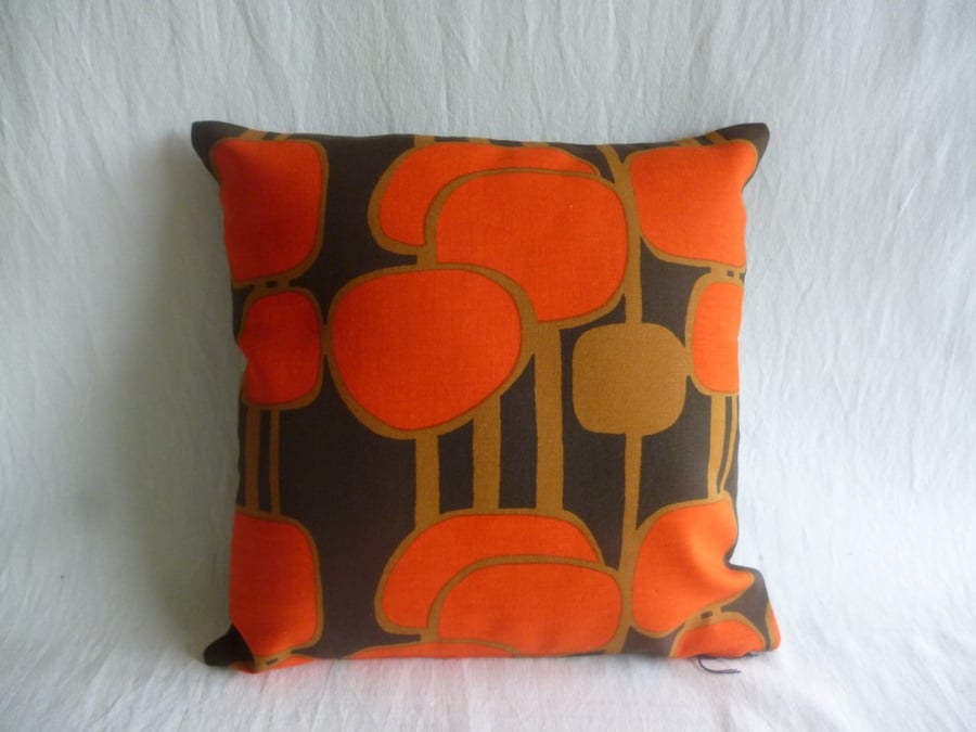 1970s vintage Scandinavian fabric cushion cover