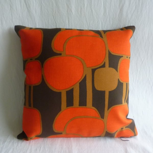 1970s vintage Scandinavian fabric cushion cover