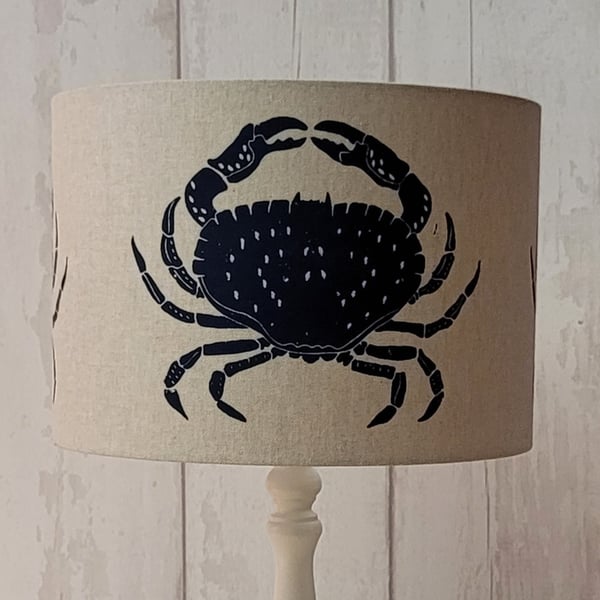 30cm Crab print lampshade