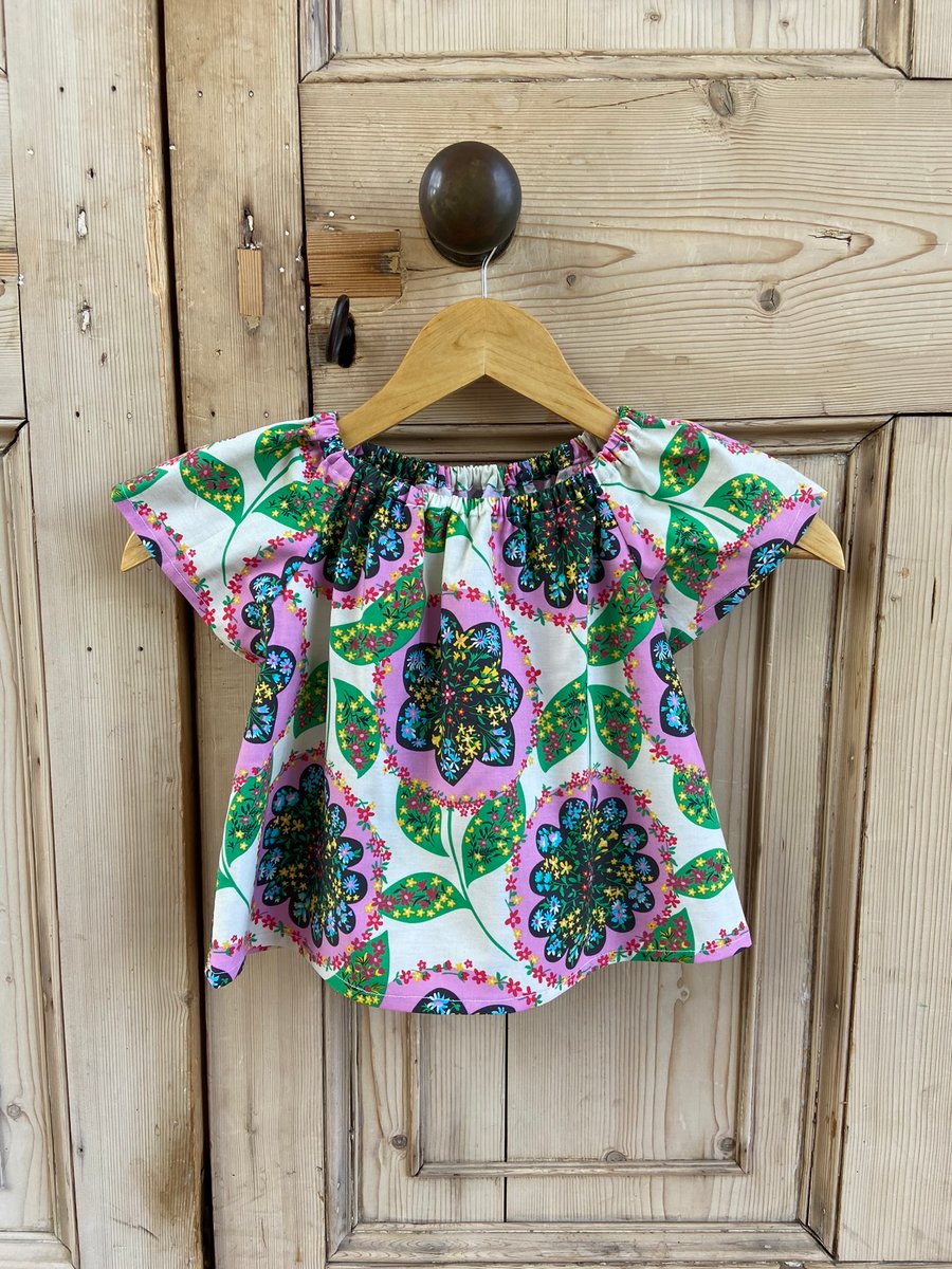 Kaleidoscope folk style top. 