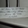 Shabby chic distressed wedding plaque/sign-to have and to hold-personalised