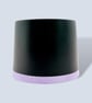 Small 7.5 cm Black and Lilac Plant Pot Indoor Succulent Planter