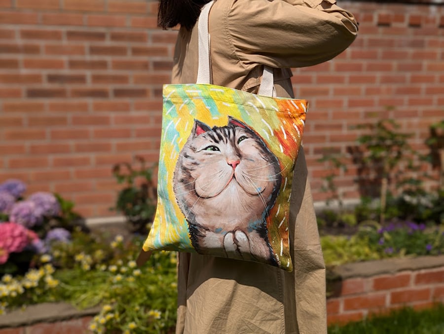 Individually Printed Tote Bags - The Smug Happiness Tote