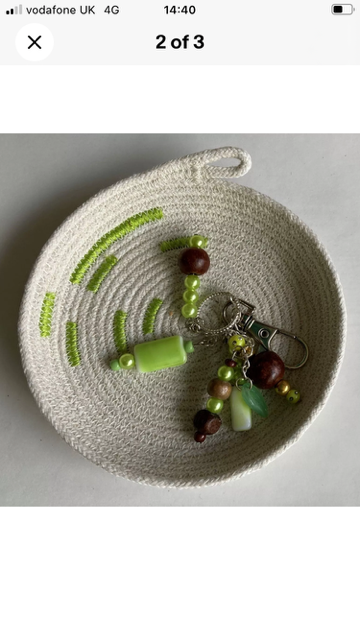 Small, Cotton Rope,Coil Basket