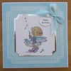 Fairy & Dandelion Clocks - 7x7" Birthday Card