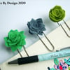 Large Metal Paper Clips With Felt Succulent Detail