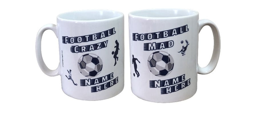 Personalised Tottenham Hotspur FC Colour Football Mug. Mugs for Spurs fans