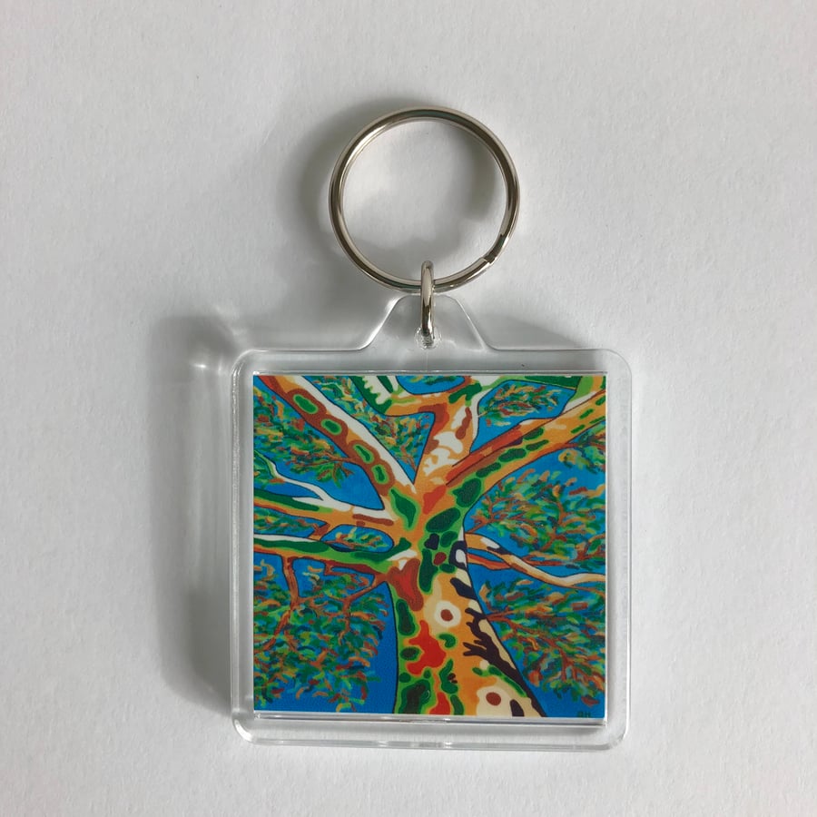 TREE KEYRING