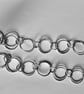 Handmade Recycled Silver Circular Link Necklace - Image 2