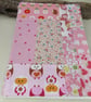 Pink Owl Patchwork A5 Journal - Image 1