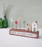 Little Wooden Houses with Clay & Button Garden 'Enjoy the little things' - Image 1