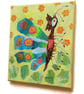 Abstract Butterfly Painting Surreal Insect Entomological Artwork 10 x 12" Canvas - Image 3