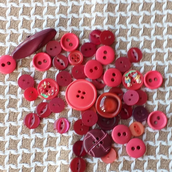 Assorted Red Buttons
