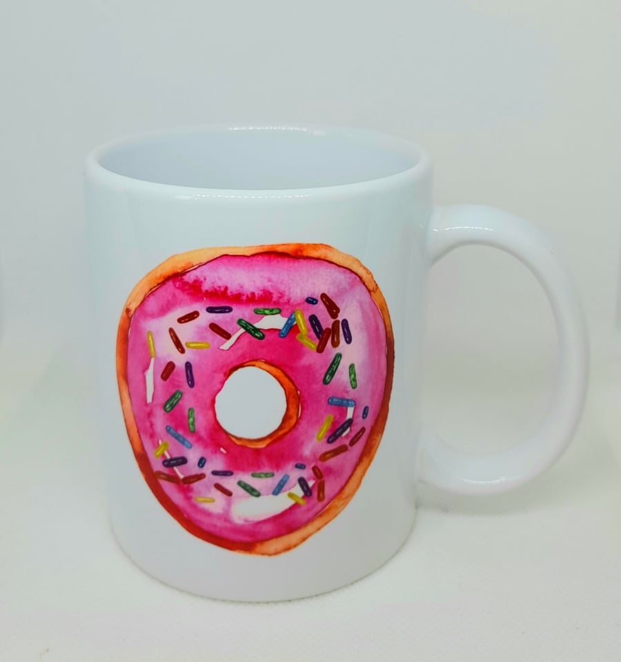 Donut with sprinkles on top mug