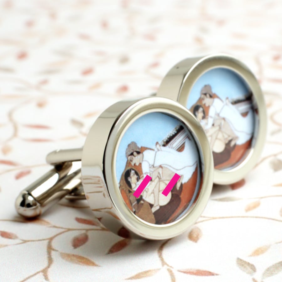 Kama Sutra Cufflinks - Erotic Fun