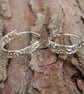 'Flow' U Hoop Sterling Silver Earrings - Image 3