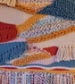 Hand woven wall hanging - abstract in mixed colours - Image 2