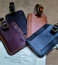 Leather luggage tag