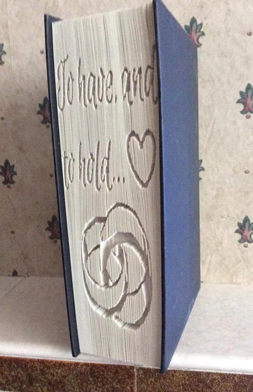 To have, and to hold CUT & FOLD Book Folding Pattern - EMAILED PDF PATTERN