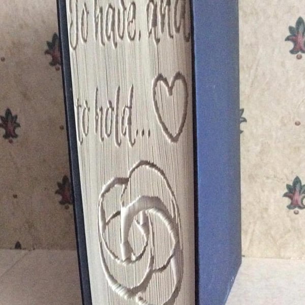 To have, and to hold CUT & FOLD Book Folding Pattern - EMAILED PDF PATTERN