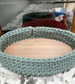 Crochet Basket in Sage Green - Image 2